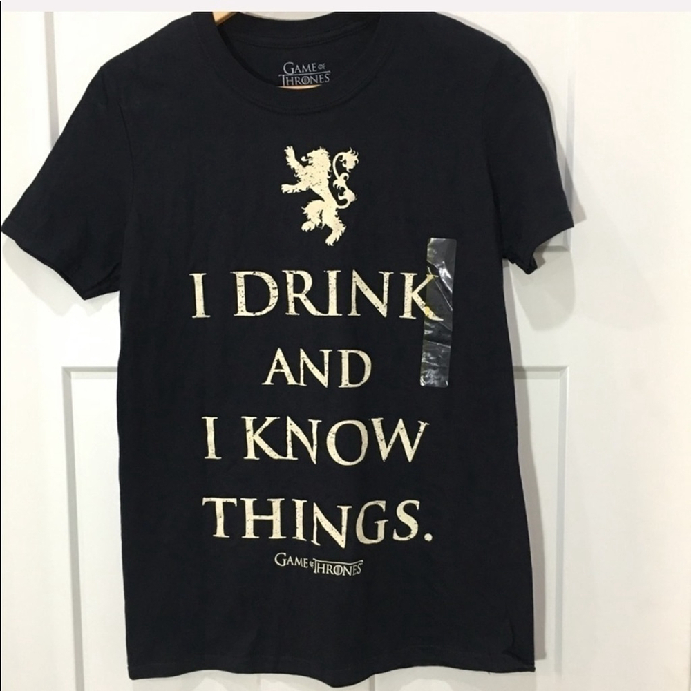 Game of Thrones official tee black NEW size Small